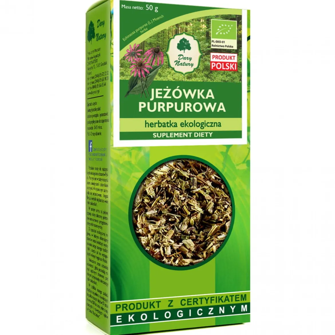 Jeżówka purpurowa EKO 50g Dary Natury