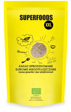 Kakao Sproszkowane Surowe Nieodtłuszczone BIO 400g Bio Planet