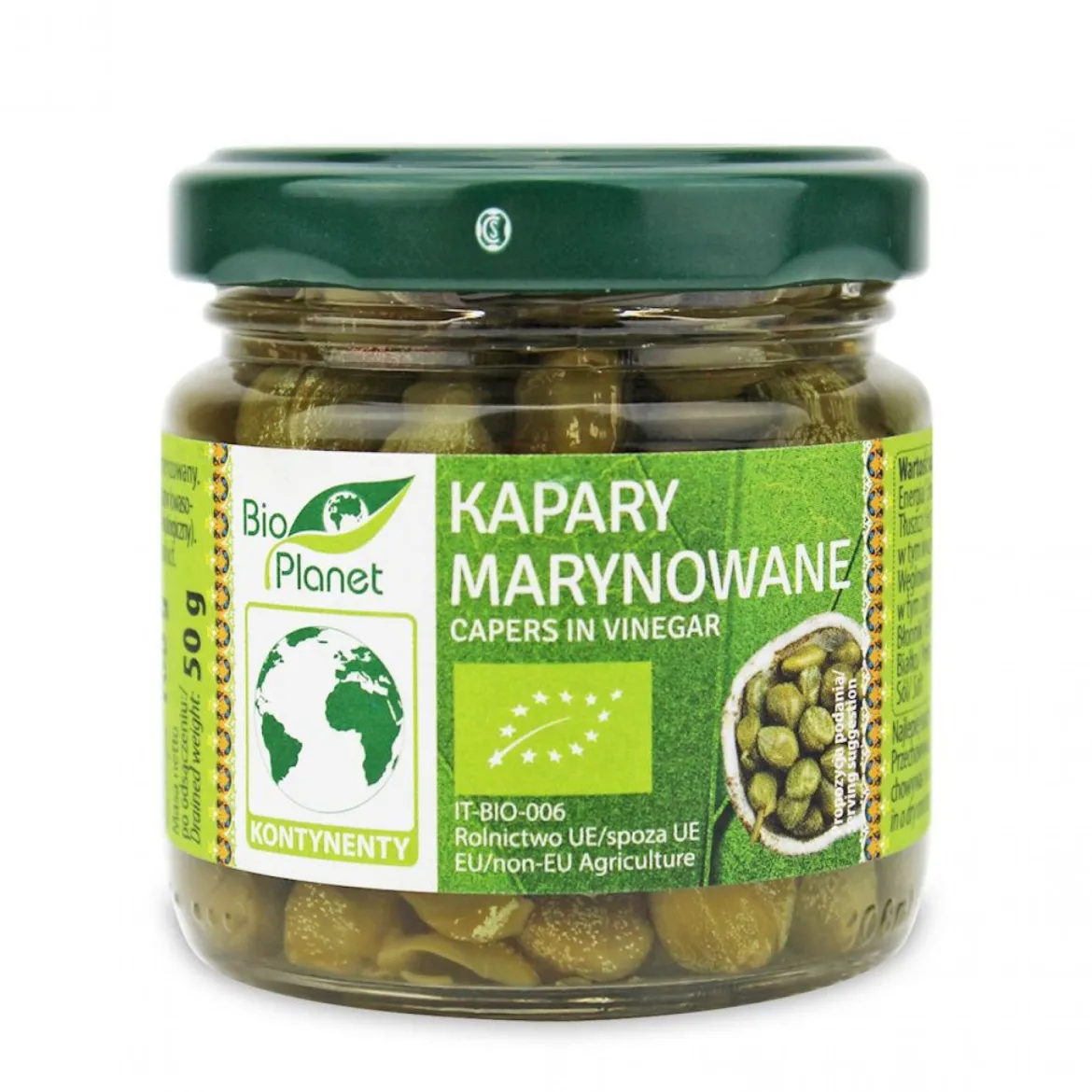 Kapary Marynowane BIO 100g (50g) Bio Planet