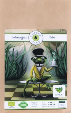 Kawa ziarnista Indonezyjska Żaba BIO 200g EcoBlik