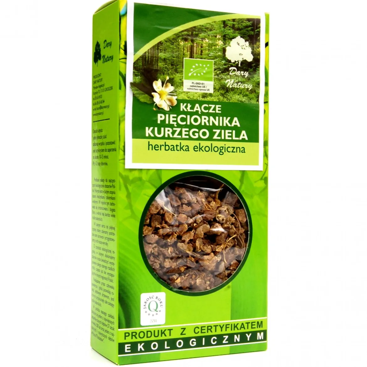 Kłącze pięciornika kurzego ziela 100g Dary Natury