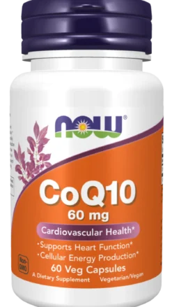 Koenzym Q10 60mg 60 kapsułek Now Foods