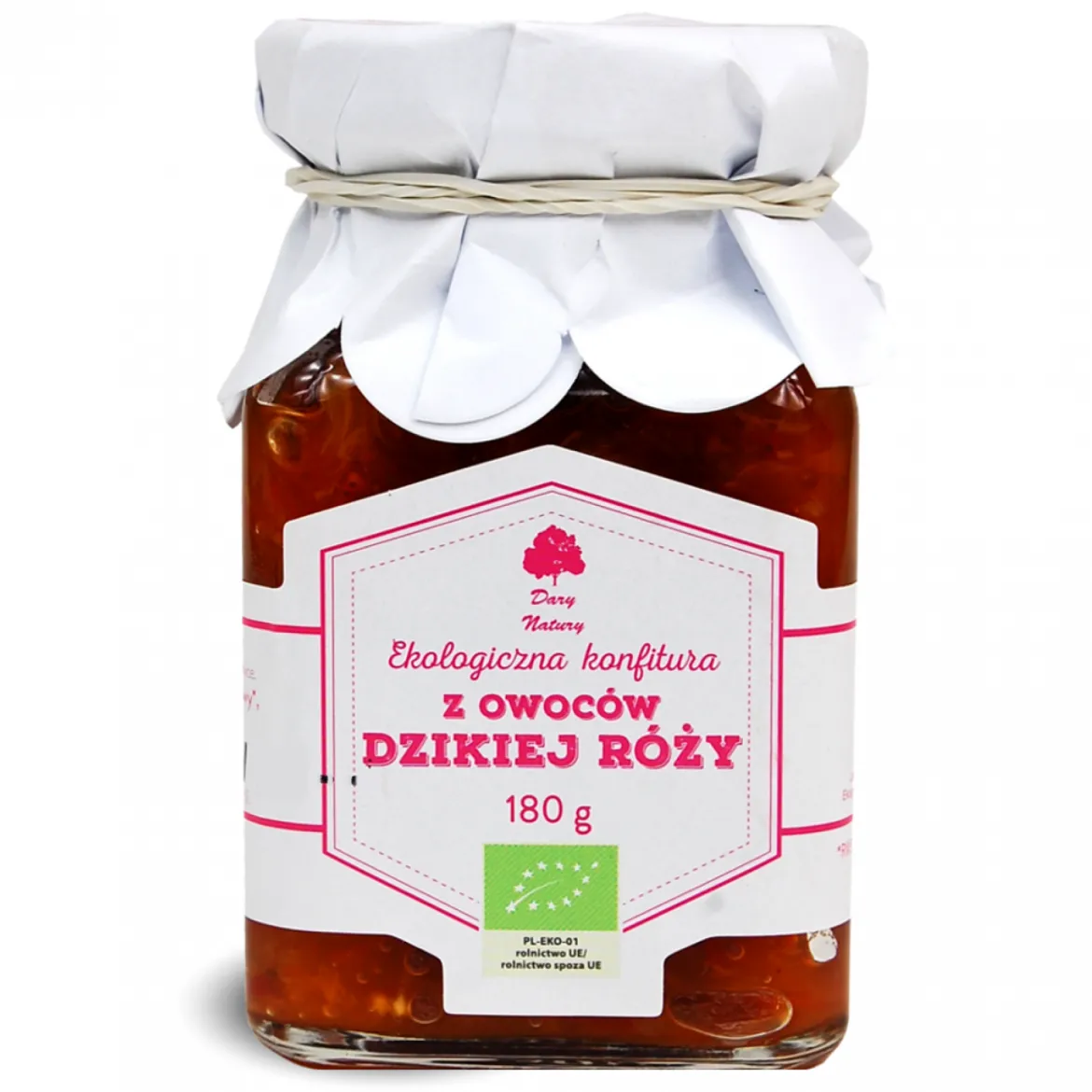 Konfitura z dzikiej róży EKO 180g Dary Natury