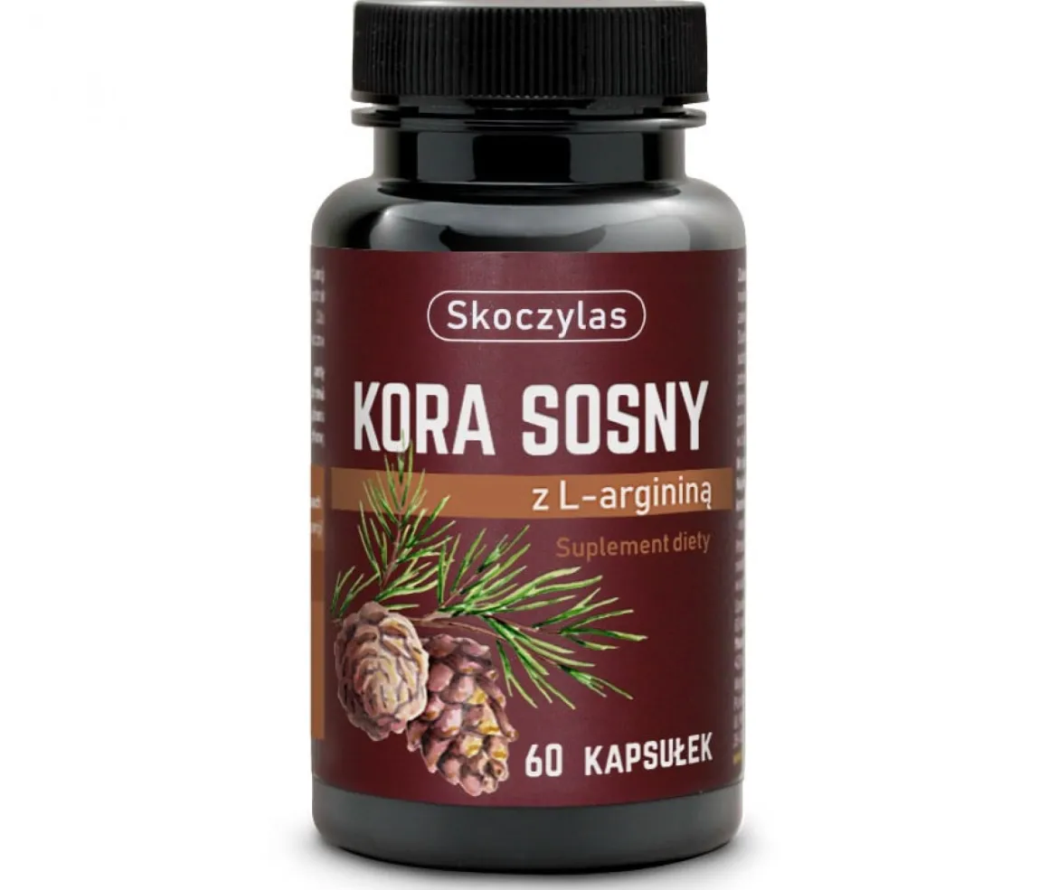 Kora sosny z argininą 60 kapsułek Skoczylas