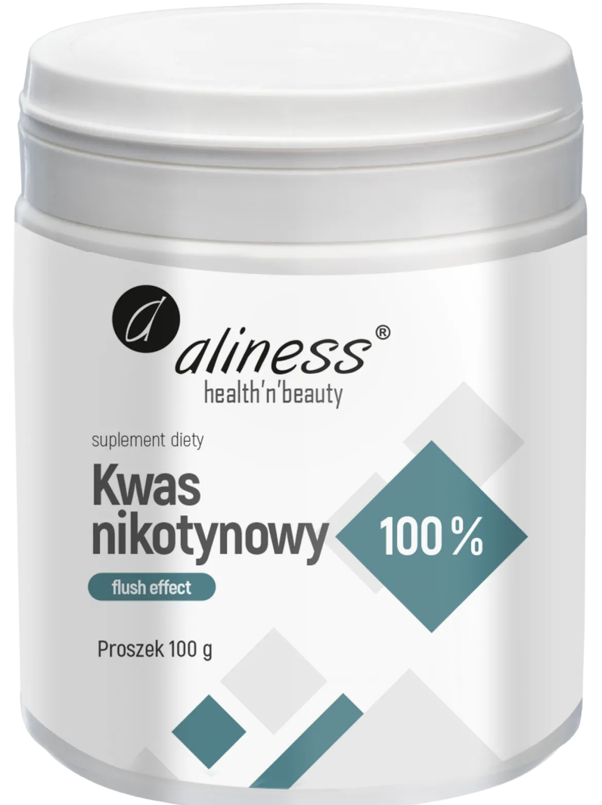 Kwas nikotynowy 100% 100g Aliness