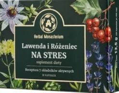 Lawenda i Różeniec Na Stres 30 kaps. Herbal Monasterium