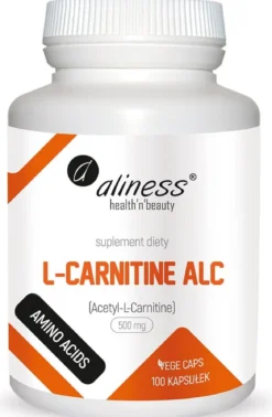 L-Carnityne ALC 500mg x 100vege caps. Aliness