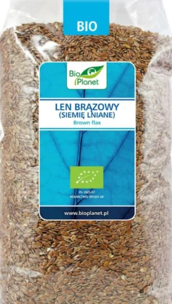 Len Brązowy - Siemię Lniane BIO 1kg Bio Planet