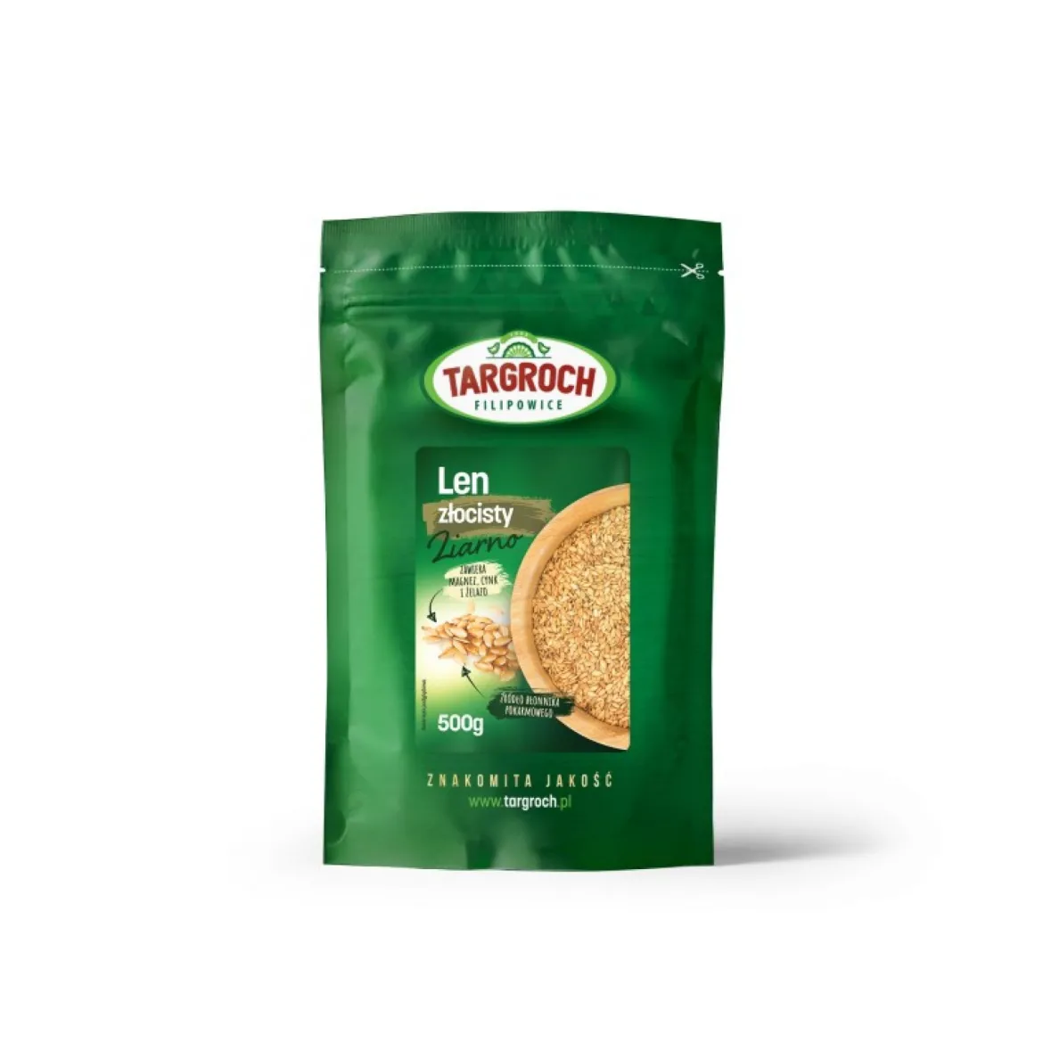 Len ziarno - złoty 500g Targroch