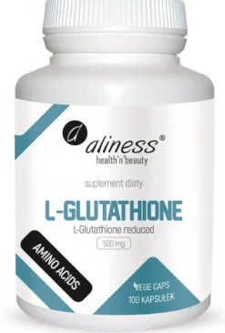 L-Glutathione reduced 500mg x 100Vege caps. Aliness