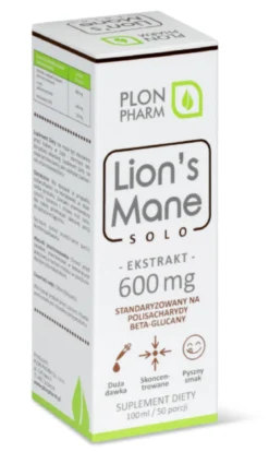 Lion’s Mane Solo Ekstrakt 600mg 100ml Plon Pharm