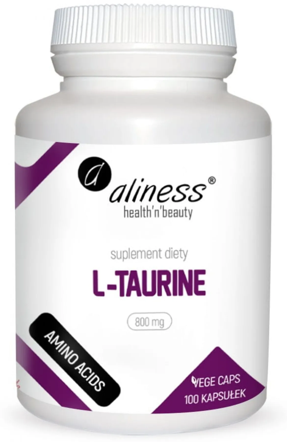 L-Taurine 800mg x 100vege caps. Aliness