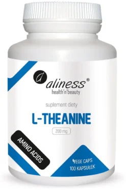 L-Theanine 200mg x 100vege caps. Aliness