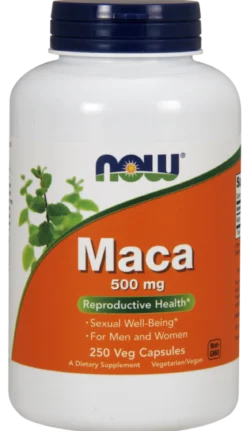Maca 500mg 250 kapsułek Now Foods