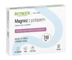 Magnez z potasem 30 kapsułek Biowen