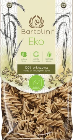 Makaron (Orkiszowy Razowy) Świderki BIO 250g Bartolini