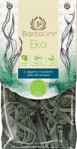 Makaron (Semolinowy z Algami Morskimi) Gniazda Tagliatelle BIO 250g Bartolini