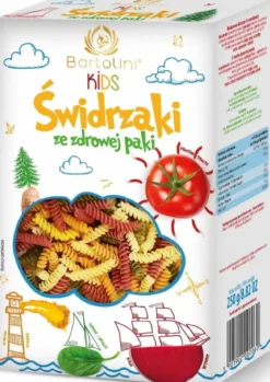 Makaron (Semolinowy z Suszonymi Warzywami) Dla Dzieci Świdrzaki 250g Bartolini