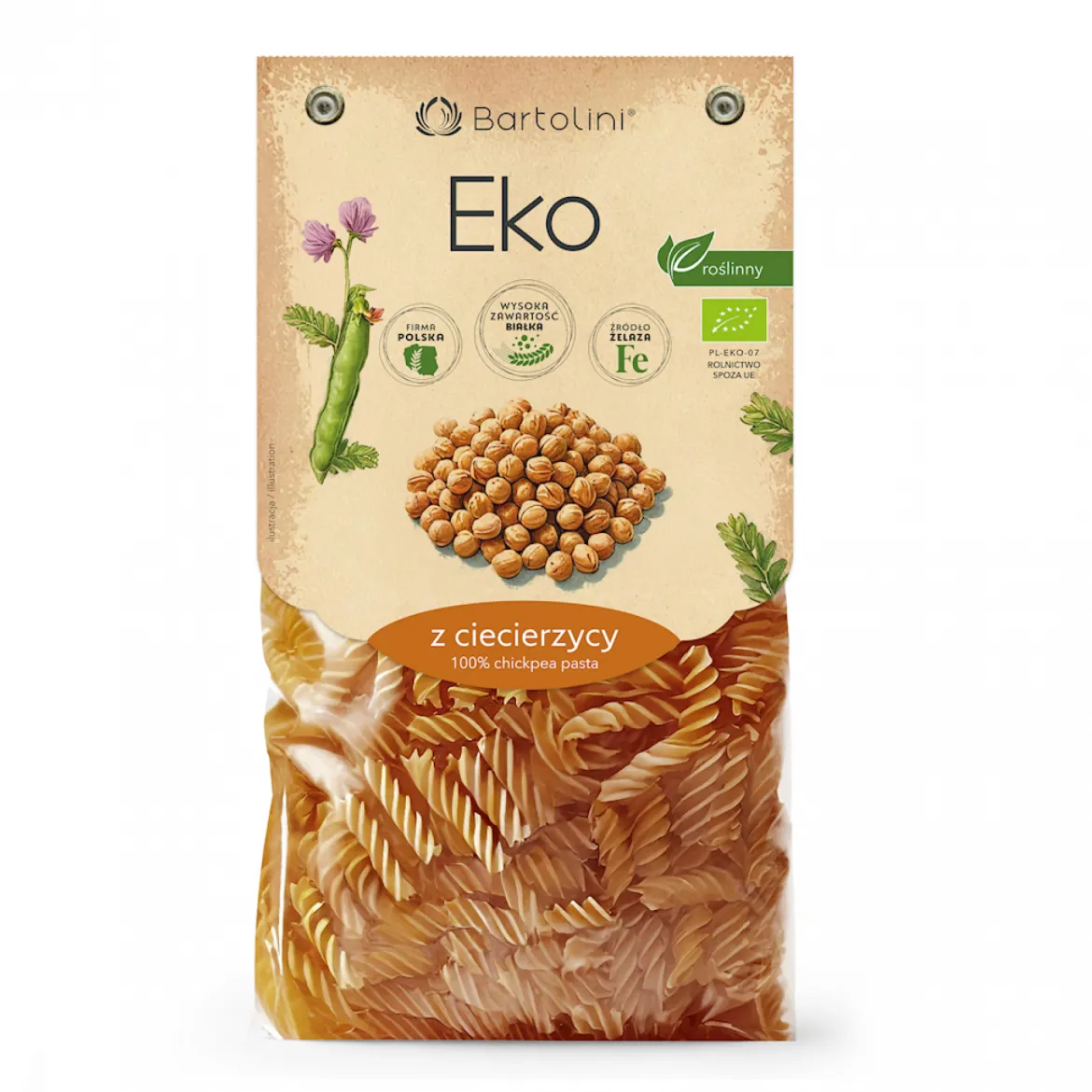 Makaron (z Ciecierzycy) Świderki BIO 250g Bartolini