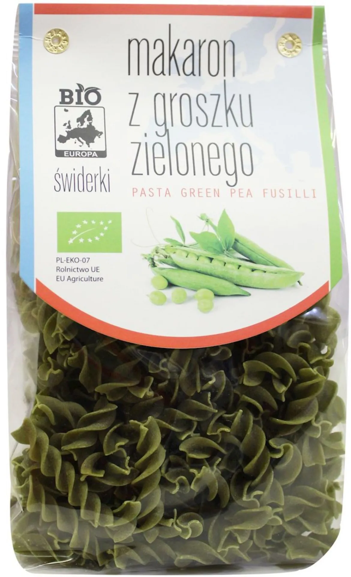 Makaron (Z Groszku Zielonego) Świderki BIO 250g Bio Planet
