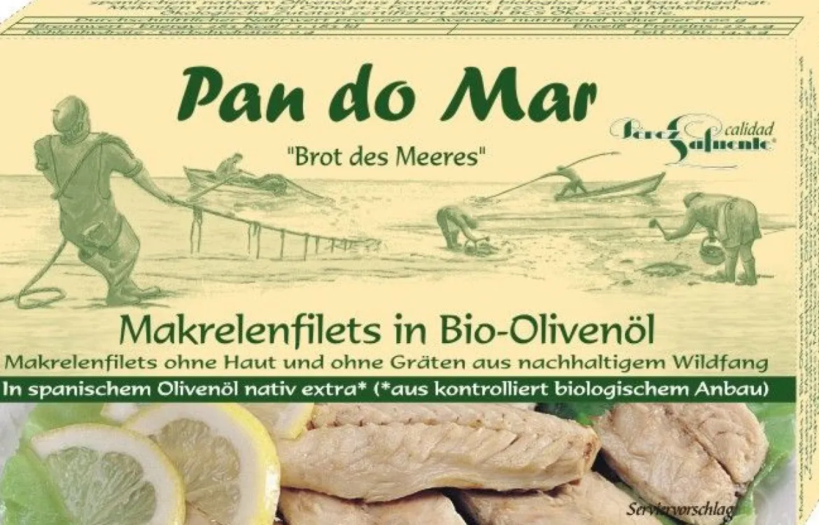 Makrela w BIO oliwie z oliwek 120g Pan do Mar