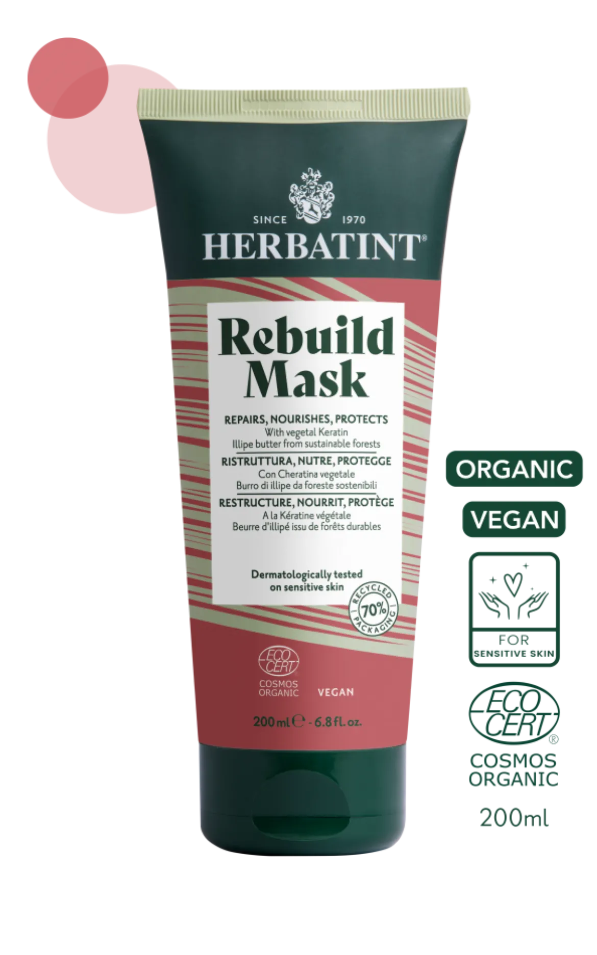 Maska odbudowująca Rebuild 200ml Herbatint