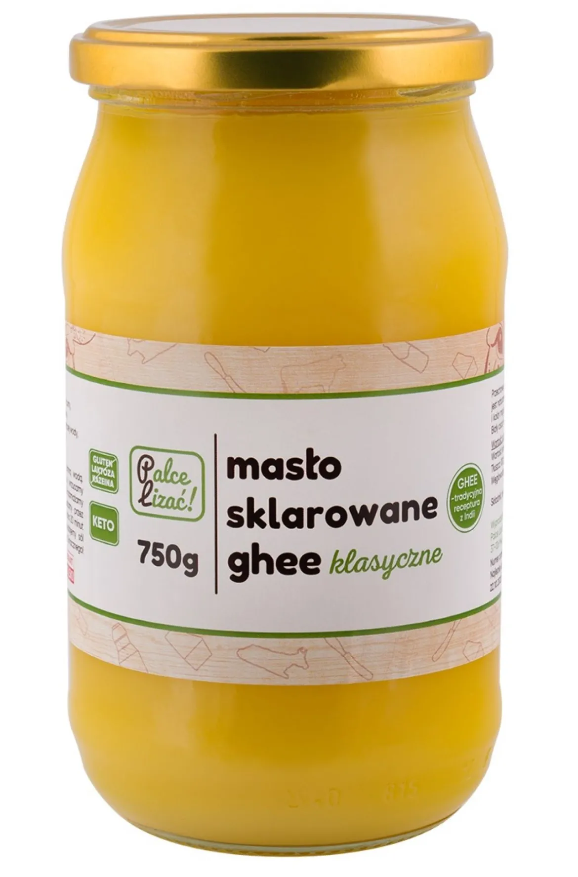 Masło sklarowane Ghee klasyczne 750g Palce Lizać