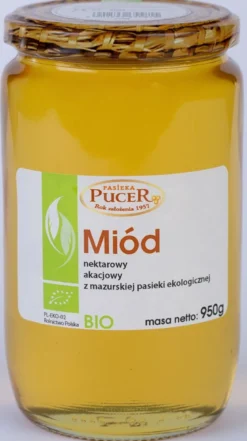 Miód Nektarowy Akacjowy BIO 950g Pasieka Pucer