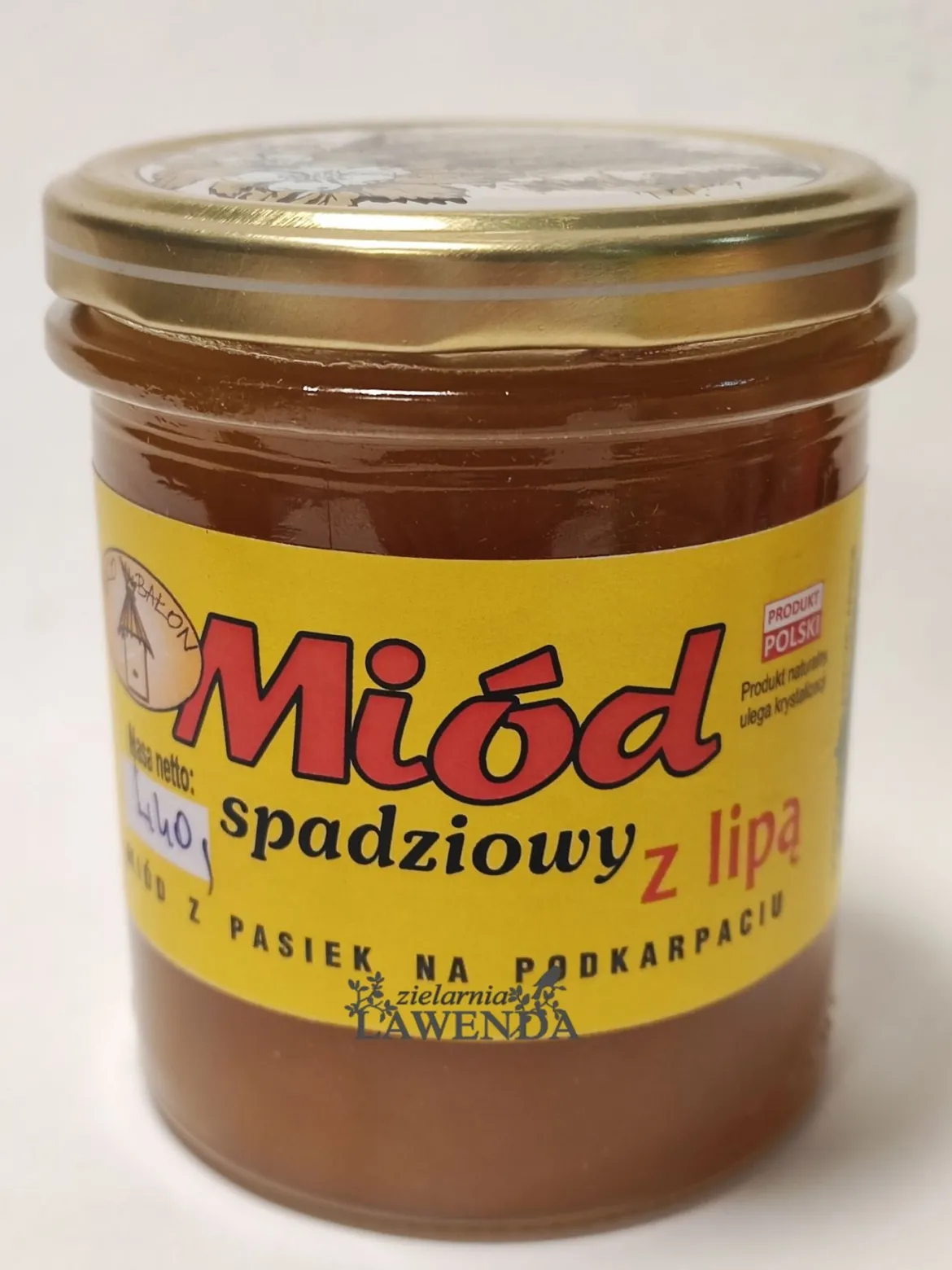 Miód Spadziowy z Lipą 440g Bałon