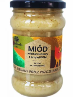 Miód z propolisem 400g Miody Dworskie