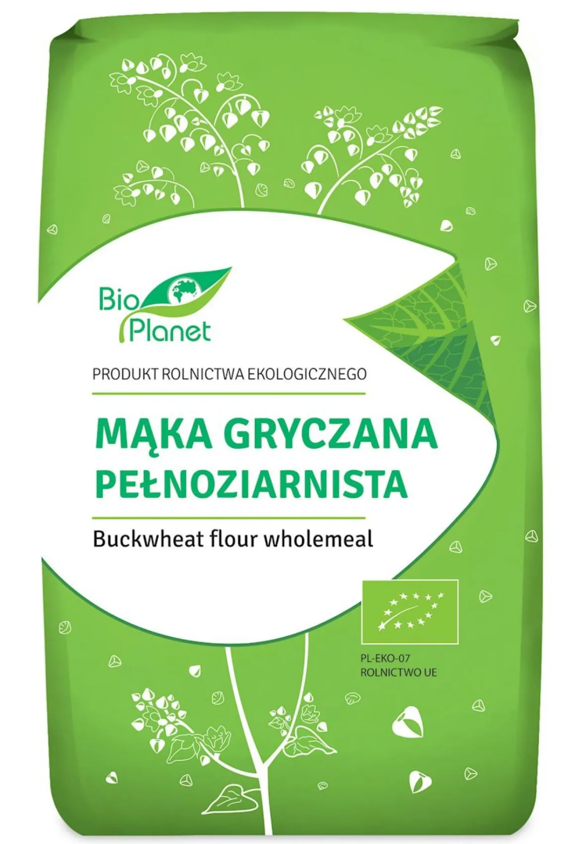 Mąka Gryczana Pełnoziarnista BIO 500g Bio Planet