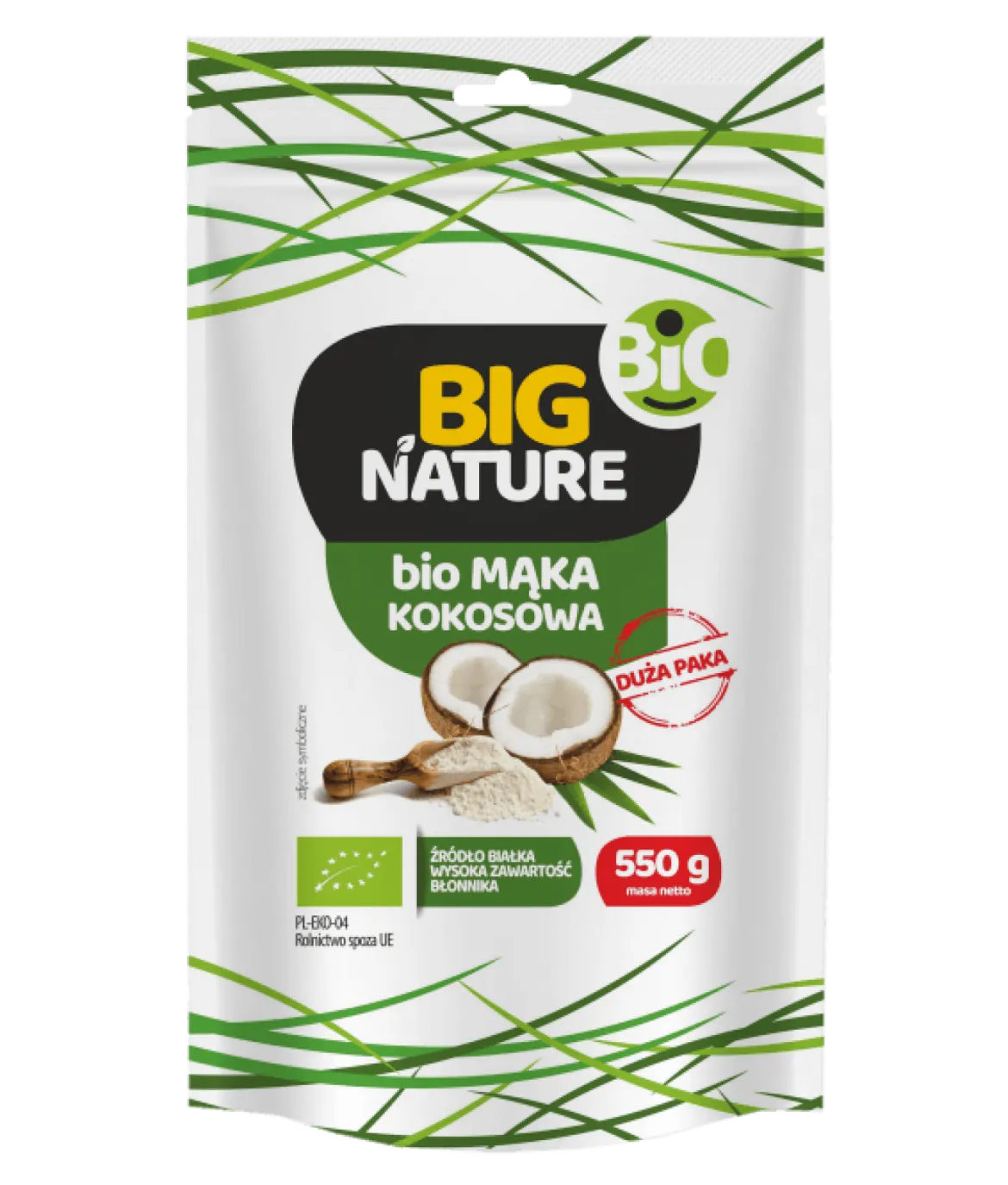 Mąka Kokosowa 550g Bio Duża Paka Big Nature