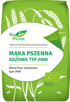 Mąka Pszenna Razowa typ 2000 BIO 1kg Bio Planet