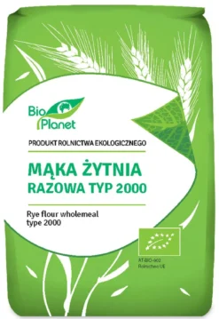 Mąka Żytnia Razowa typ 2000 BIO 1kg Bio Planet