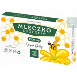 Mleczko pszczele Royal Jelly 1500 mg fiolek 10 x 10ml Ginseng Poland