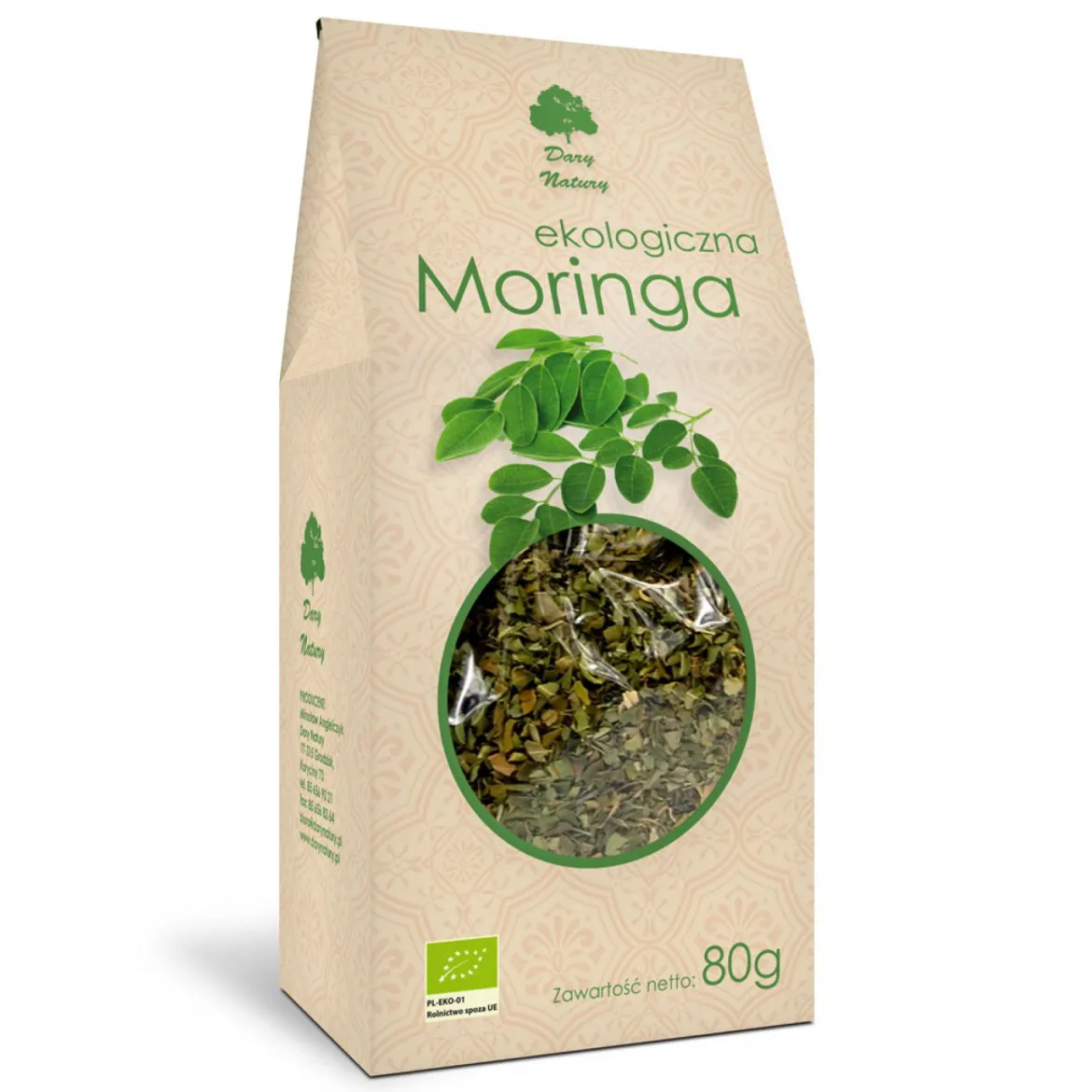 Moringa liść EKO 80g Dary Natury