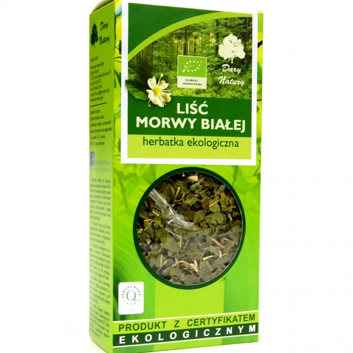 Morwa biała liść EKO 50g Dary Natury