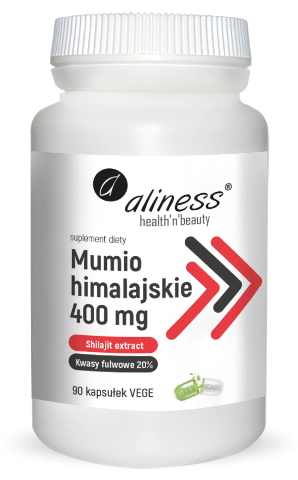 Mumio himalajskie (Shilajit extract) 400mg x 90vege caps. Aliness