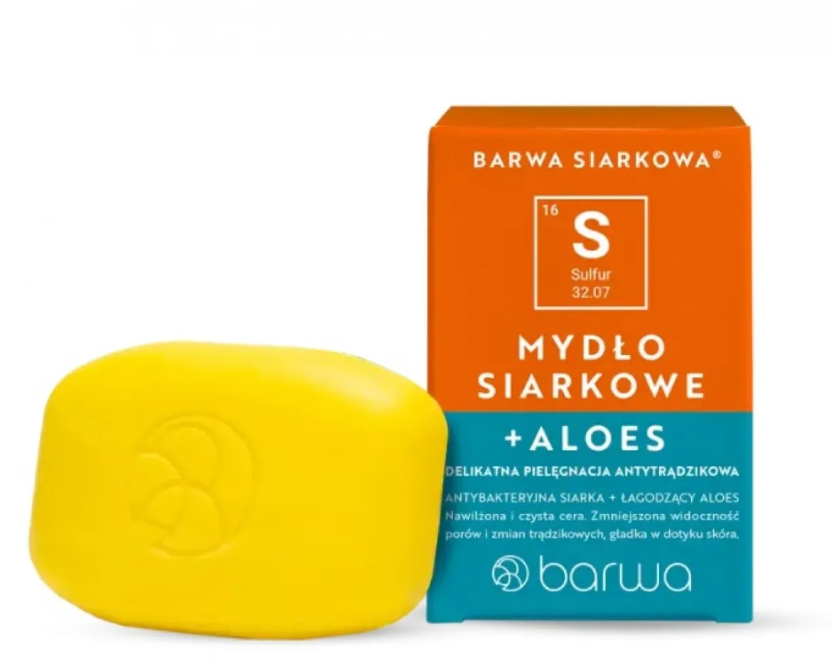 Mydło siarkowe z aloesem 100g Barwa Siarkowa