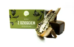 Mydło w Kostce z Dziegciem 100g Koszyczek Natury