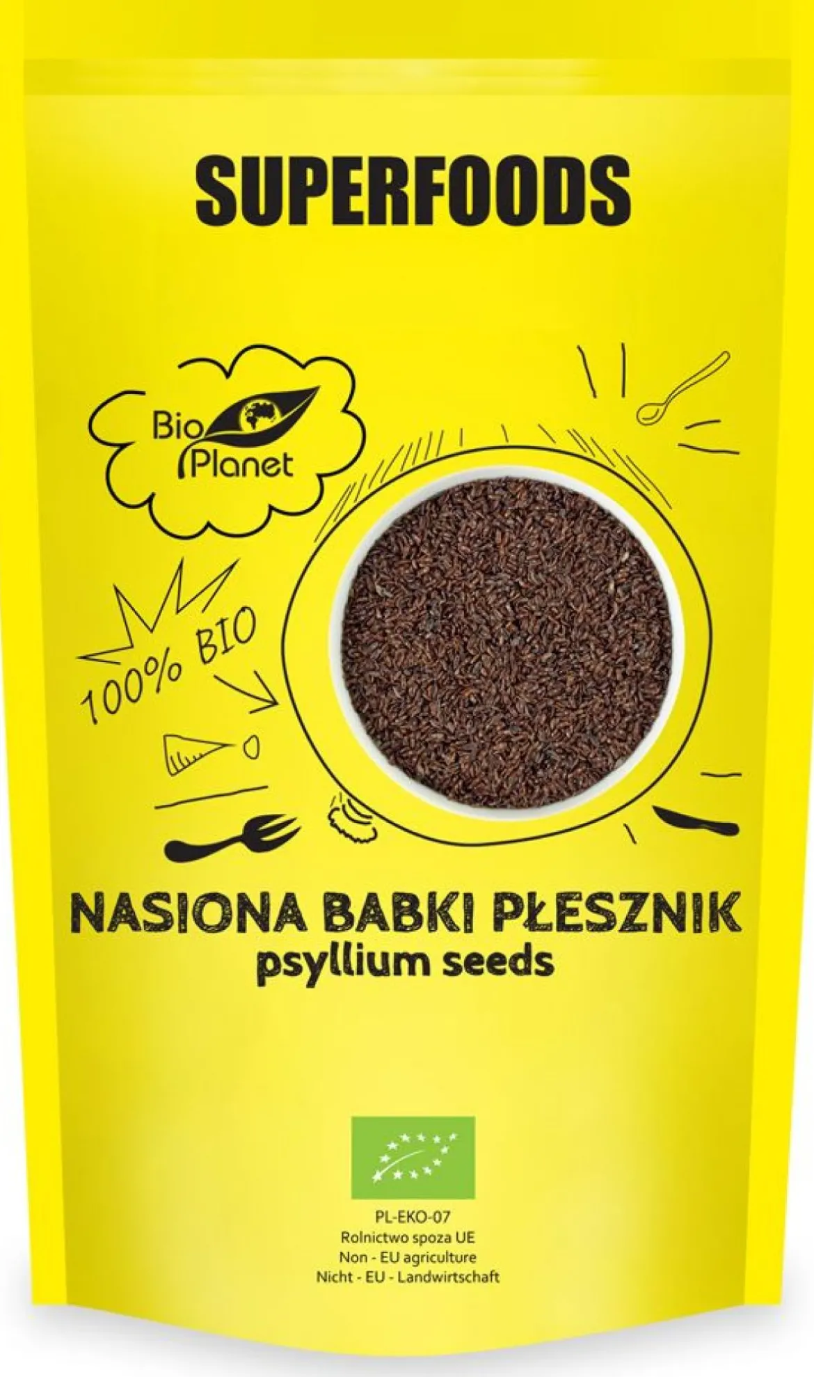 Nasiona Babki Płesznik BIO 250g Bio Planet