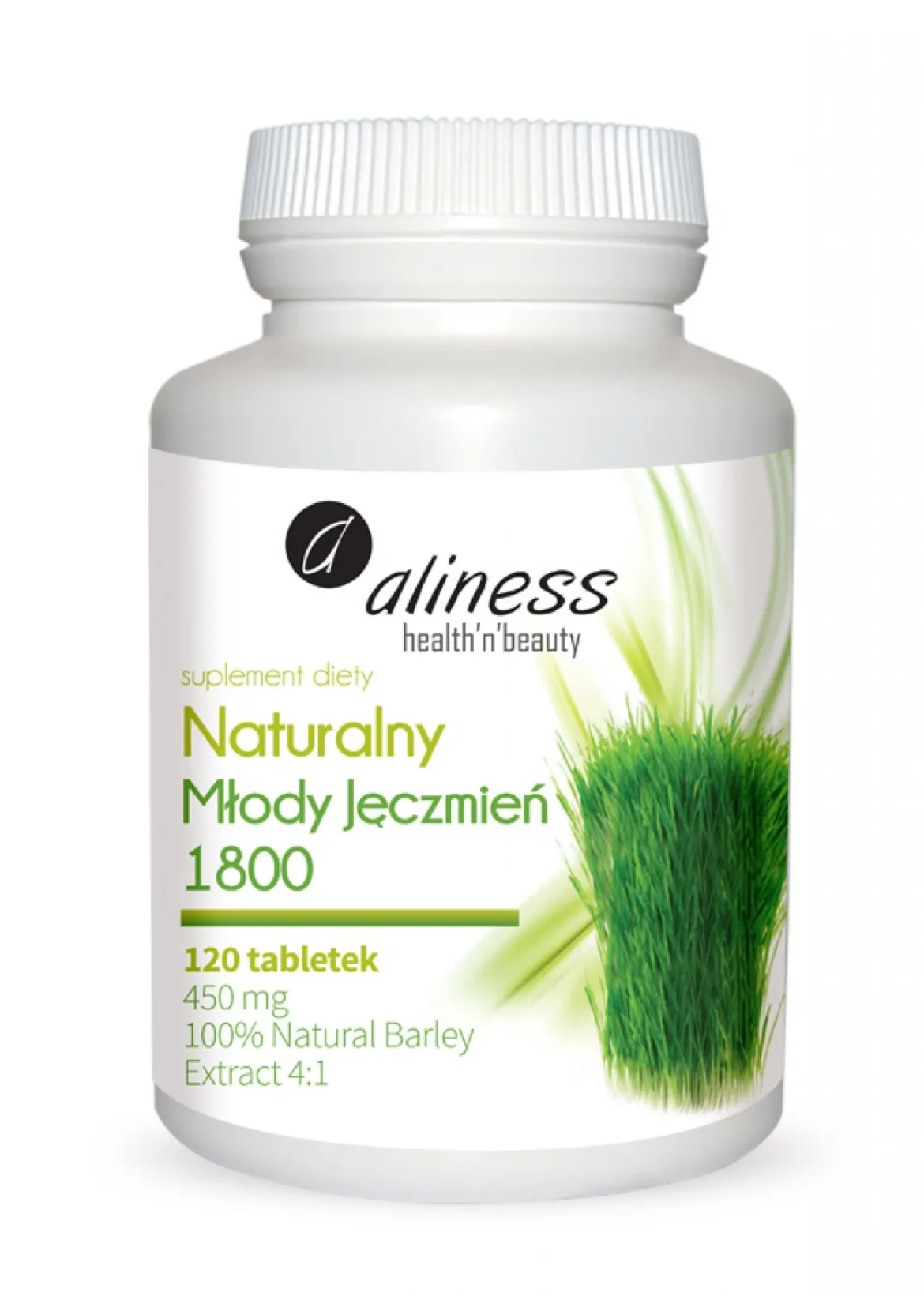 Naturalny Młody Jęczmień 1800 120tabl. Aliness