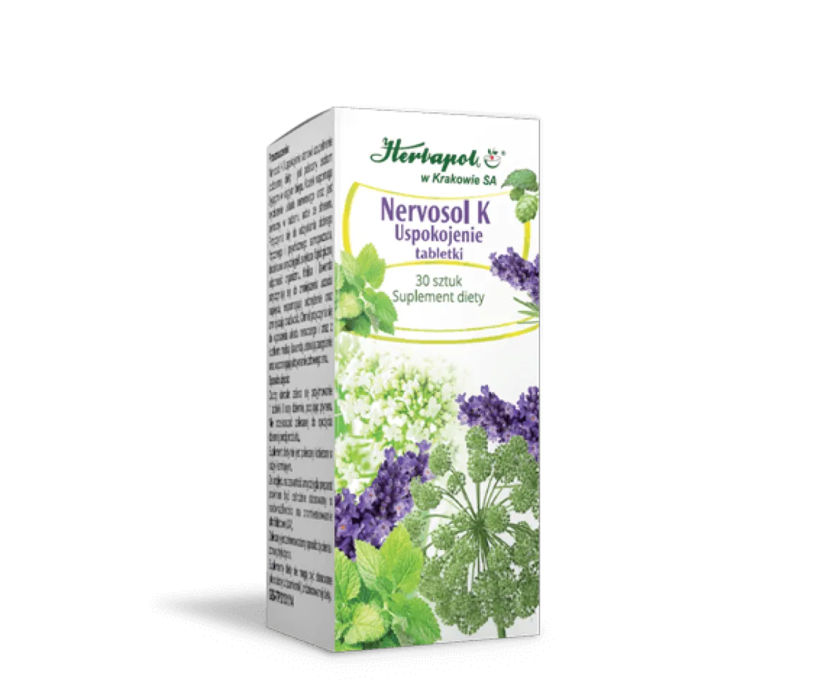 Nervosol K Uspokojenie 30 tabletek Herbapol