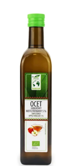 Ocet Jabłkowy 5% Niefiltrowany BIO 500ml Bio Planet