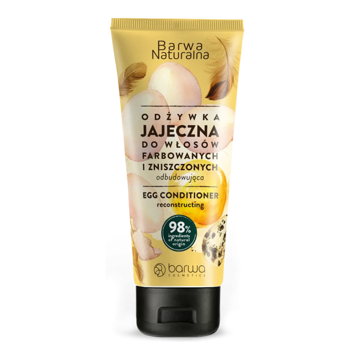 Odżywka Jajeczna do włosów farbowanych i zniszczonych Odbudowująca 200ml Barwa