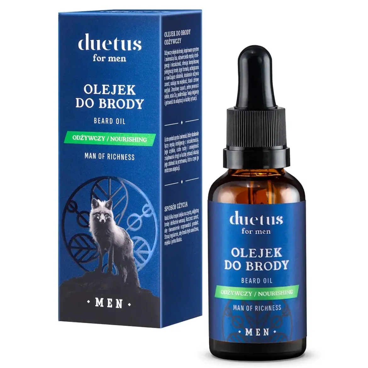 Olejek do brody odżywczy 30ml Duetus