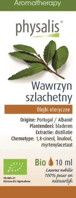 Olejek Eteryczny Wawrzyn Szlachetny BIO 10ml Physalis