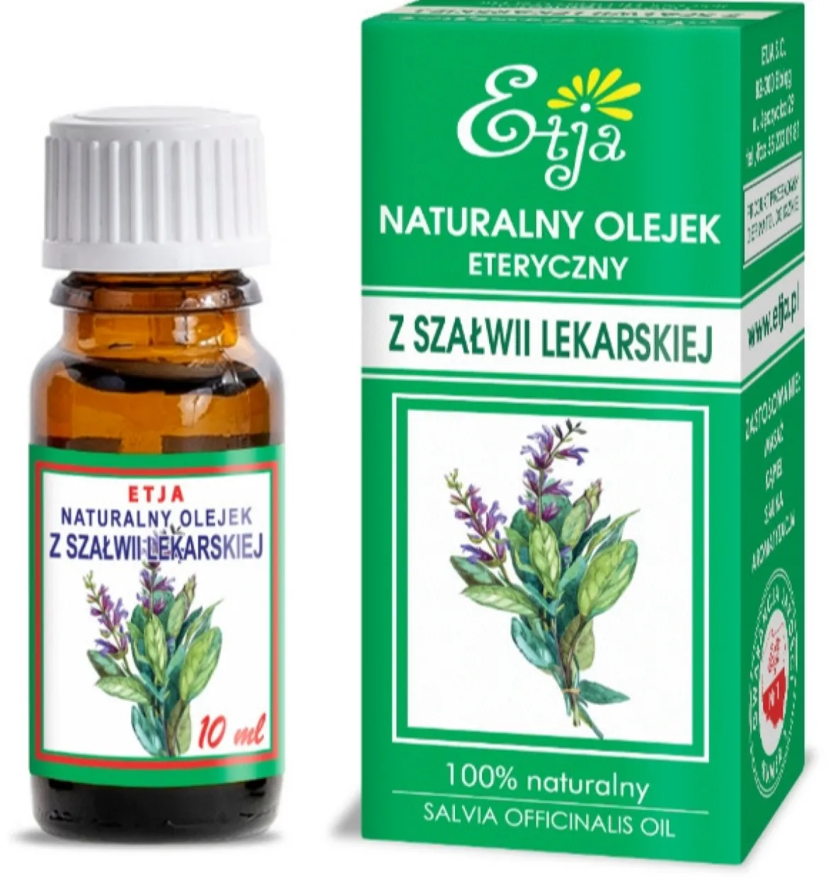 Olejek z Szałwii Lekarskiej 10ml Etja