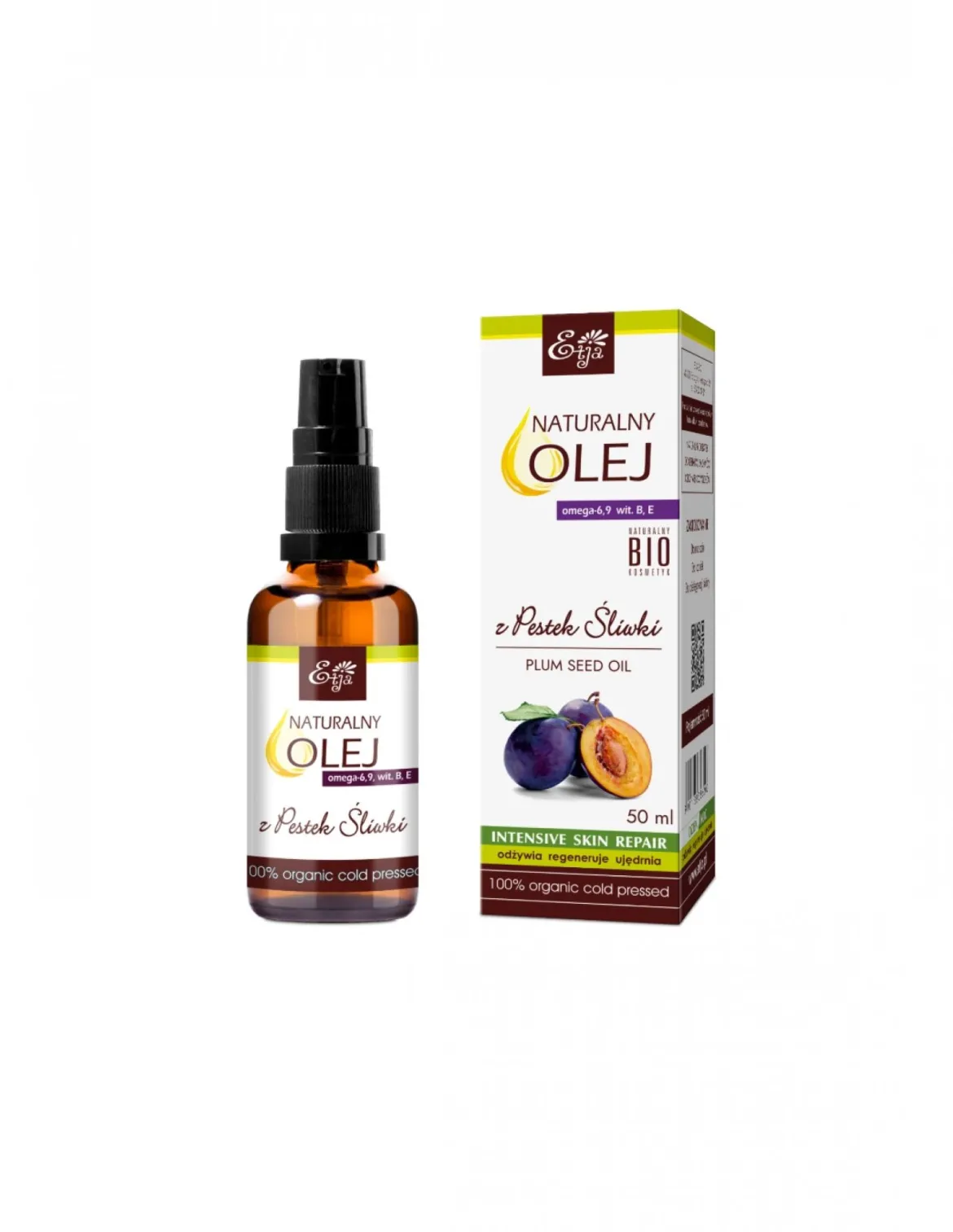 Olej z Pestek Śliwki 50ml Etja