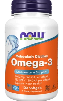 Omega-3 1000mg 100 kapsułek Now Foods